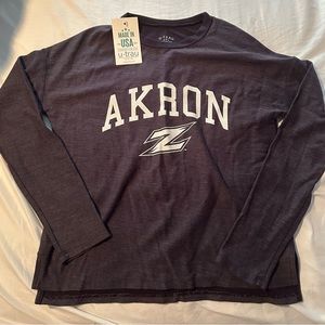 Akron University long sleeve tee
